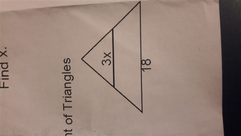 Midsegment of Triangles Find x-example-1