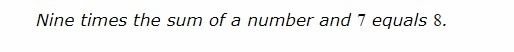 Translate the sentence into an equation.-example-1