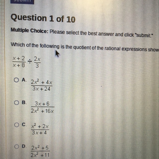 X+2/x+8 divided by 2x/3-example-1