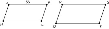 For the figures shown, HJKL ~ QRST, and the scale factor of HJKL to QRST is 9/7. What-example-1