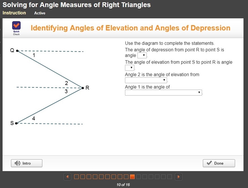 I NEED HELP ... SOLVING FOR ANGKE MEASURES OF RIGHT TRIANGLES-example-1