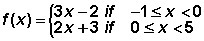 Find the domain of the following piecewise function. A. [0,5) B. (0,5] C. [-1,5) D-example-1