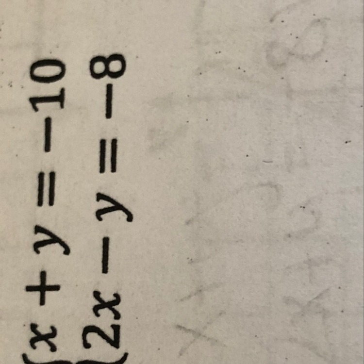 Plz help ! Solve by adding or subtracting.-example-1