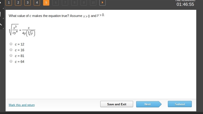 What value of c makes the equation true?-example-1