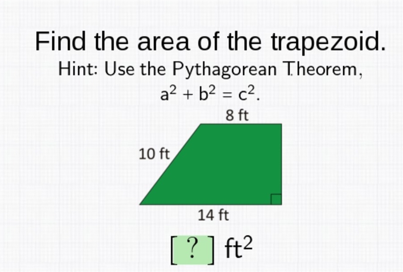 AREAS OF TRAPEZOIDS, RHOMBUSES AND KITES URGENT?-example-1