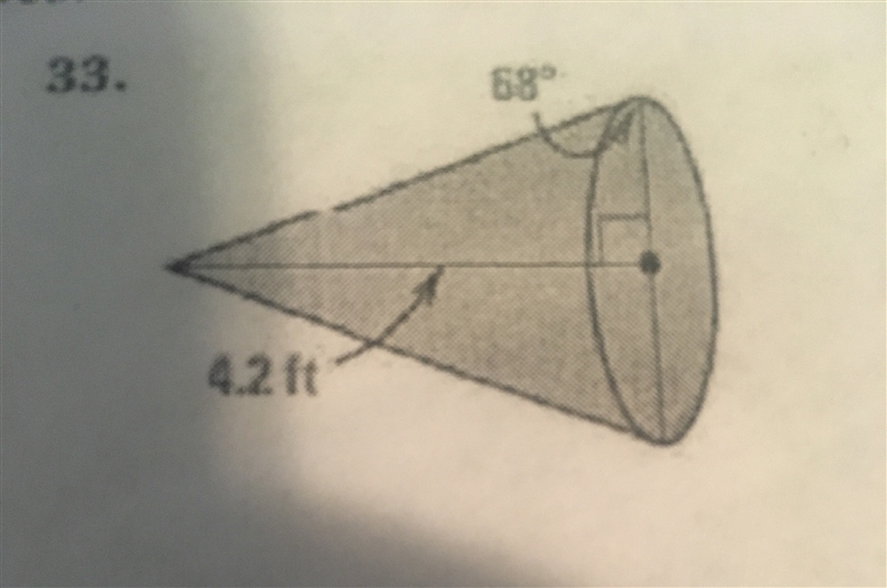 Find the volume of the cone & round to two decimal places. Thanks! :)-example-1