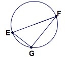 Given: EF is a diameter of the circle Find m∠EGF.-example-1