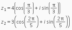 Find the product of the complex numbers. Express your answer in trigonometric form-example-1