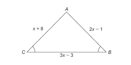 What is the length of side BC of the triangle? Enter your answer in the box.-example-1