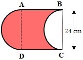 For the figures below, assume they are made of semicircles, quarter circles and squares-example-2