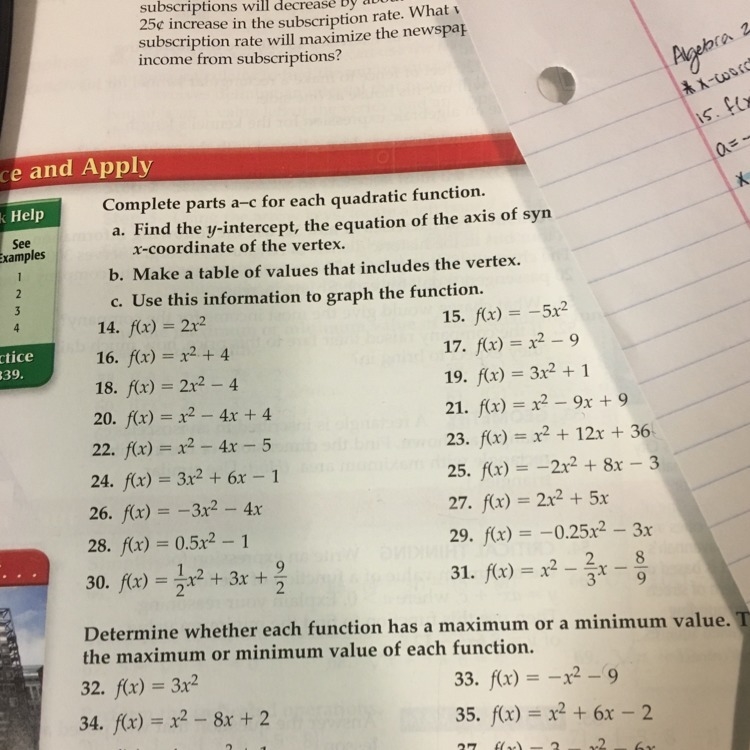 How do I find the y-intercept of a quadratic formula if there is none?-example-1