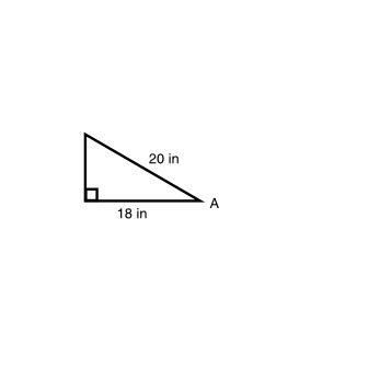 1. To the nearest degree, find the measure of angle A. 26° 42° 48° 64° 2. Given right-example-1