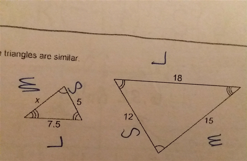 What is the value of x-example-1