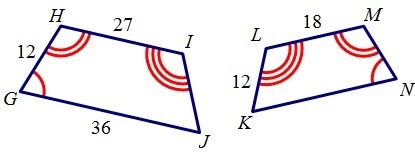 The figures shown above are similar. Write a similarity statement. The images are-example-1