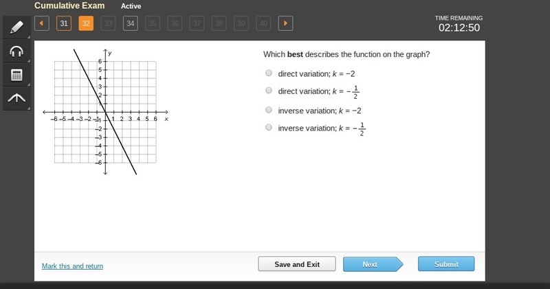 Which best describes the function on the graph?-example-1