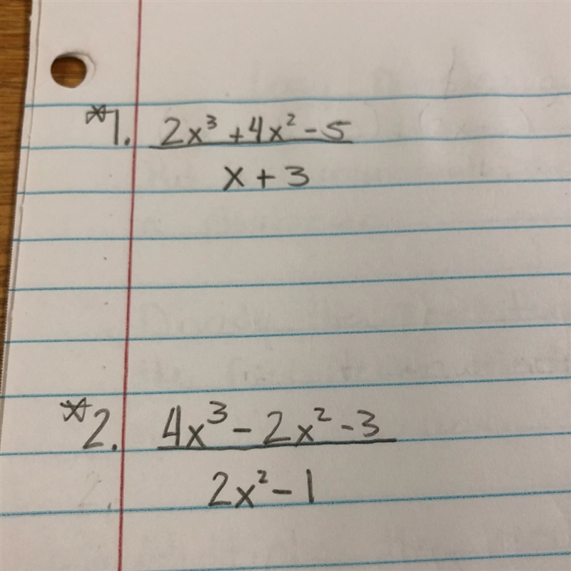 Solve using long division Please-example-1