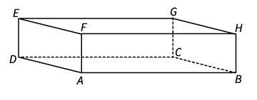 Look at the figure. Name the plane represented by the bottom side of the figure. plane-example-1