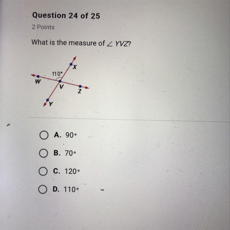 What is the measure of YVZ-example-1