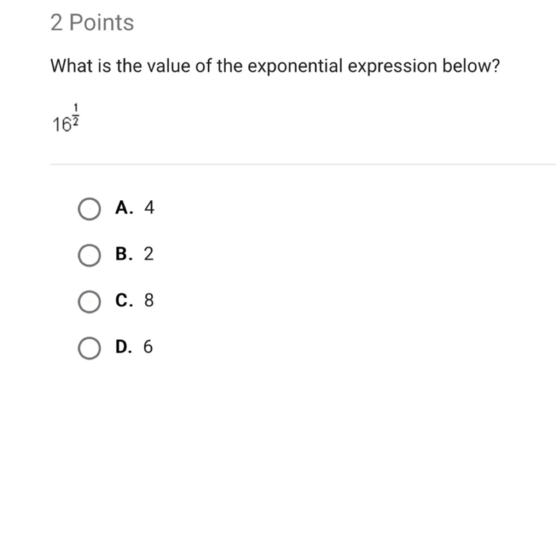 What is the value of the exponential expression below ?-example-1