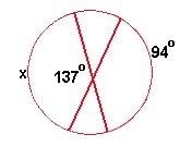 X= a) 115.5 b) 137 c) 180-example-1