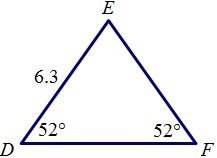 Find the area of the triangle. Round the answer to the nearest tenth. A. 7.8 square-example-1