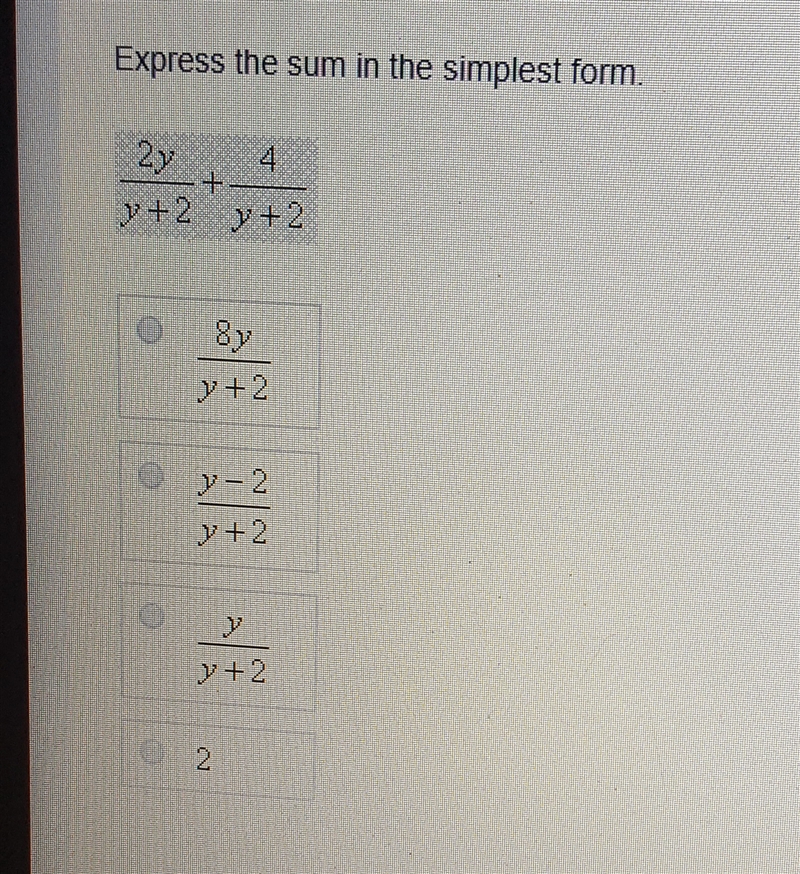 Express the sum in the simplest form.-example-1