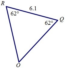 Find the perimeter of OQR if OQ=6.5. A. 6.1 B. 12.2 C. 13 D. 19.1-example-1