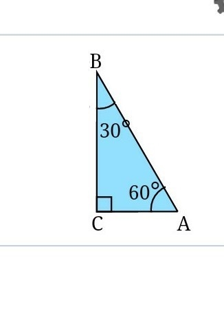 Use the figure shown to find the missing lengths of the triangle. BC=15 ​in; find-example-1