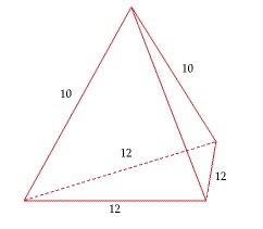 Find the lateral area for the pyramid with the equilateral base. 144 sq. units 180 sq-example-1