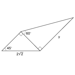 What is the value of y? Enter your answer, as an exact value, in the box. y = ____ How-example-1