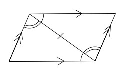 NEED HELP !!!!!!!! ASAP PLZ In the process of proving that opposite sides of a parallelogram-example-1