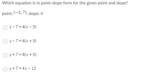 Which equation shows a line that is parallel to the line-example-1