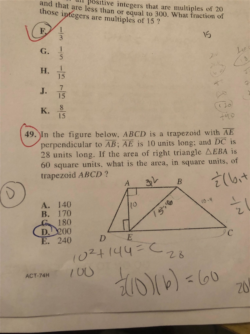 Why is the answer D for question #49?-example-1