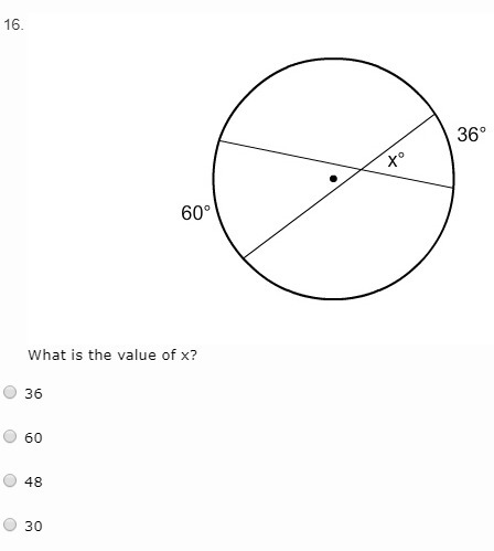 16. What is the value of x?-example-1