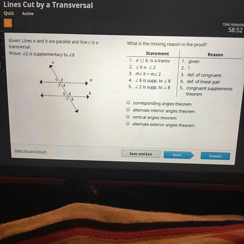 PLEASE HELP What is the missing reason in the proof ?-example-1