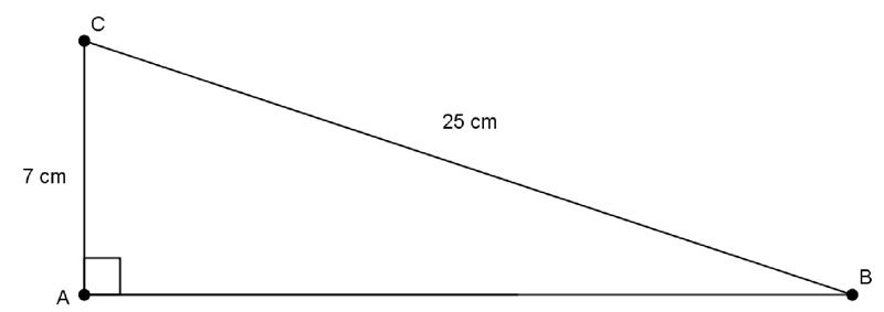 QUICK QUESTION! PLEASE ANSWER FAST! Refer to triangle ABC . Find the length of side-example-1