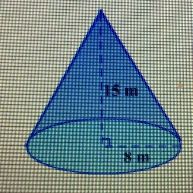 Calculate the volume of this cone to the nearest hundredth. Use 3.14 for pi.-example-1