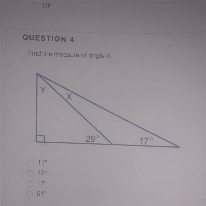 What is the measure of angle x?-example-1