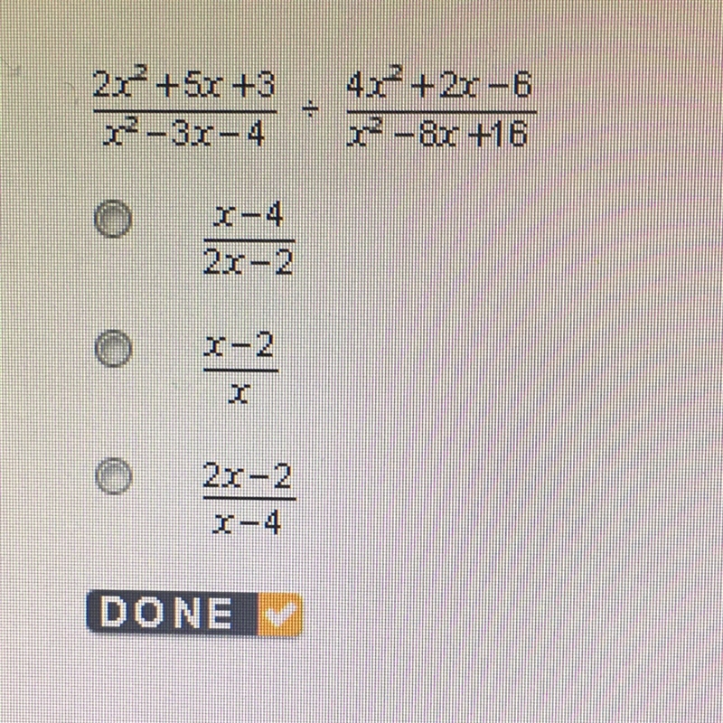 Find the simplified quotient.-example-1