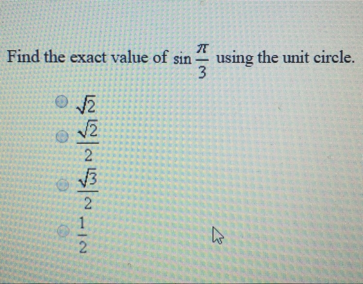 Find the exact value of sin (pi/8) using the unit circle-example-1