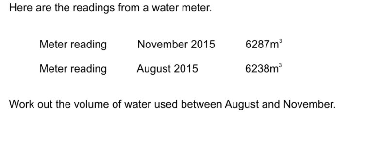 Working of volume of water-example-1