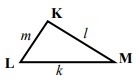 △KLM has k>l>m. Which angle of the triangle may measure 60°?-example-1