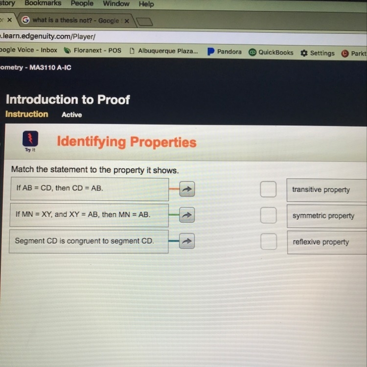 Match the statement to the property it shows-example-1