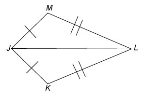 Which postulate proves that △JML and △JKL are congruent? A. AAA B. ASA C. SSS D. SAS-example-1