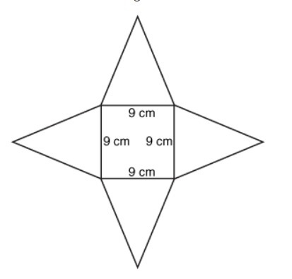 Please answer ASAP! :) What is the slant height if the surface area is 243 square-example-1