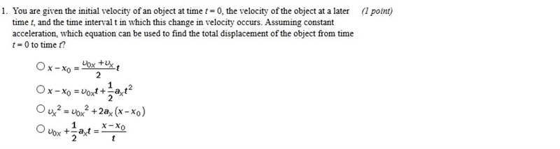 You are given the initial velocity of an object at time t = 0, the velocity of the-example-1