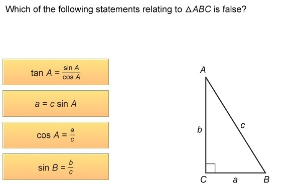 Which of the following statements relating to abc is false-example-1