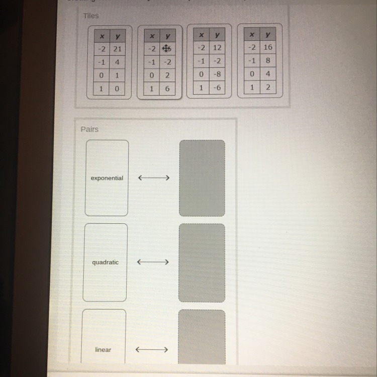 Determine the relationship described in each table. Please help me-example-1