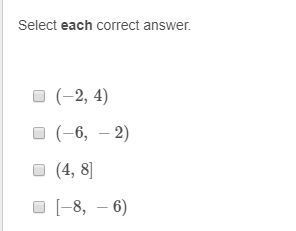 For which intervals is the function positive? Select each correct answer.-example-2