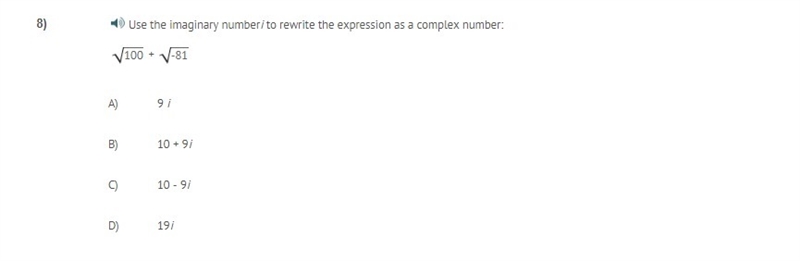 PLEASE HELP ASAP!!! CORRECT ANSWER ONLY PLEASE!! Use the imaginary number i to rewrite-example-1